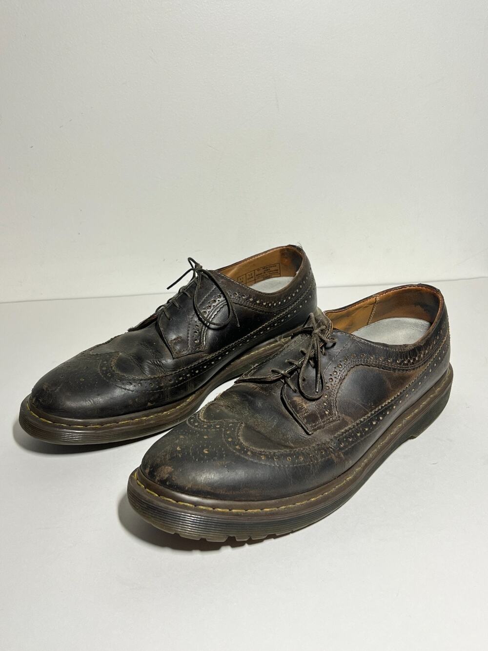 Dr. Martens Men's EUC Brown Leather Brogue Lace Up Shoes 3989 Size 12 US 11 UK